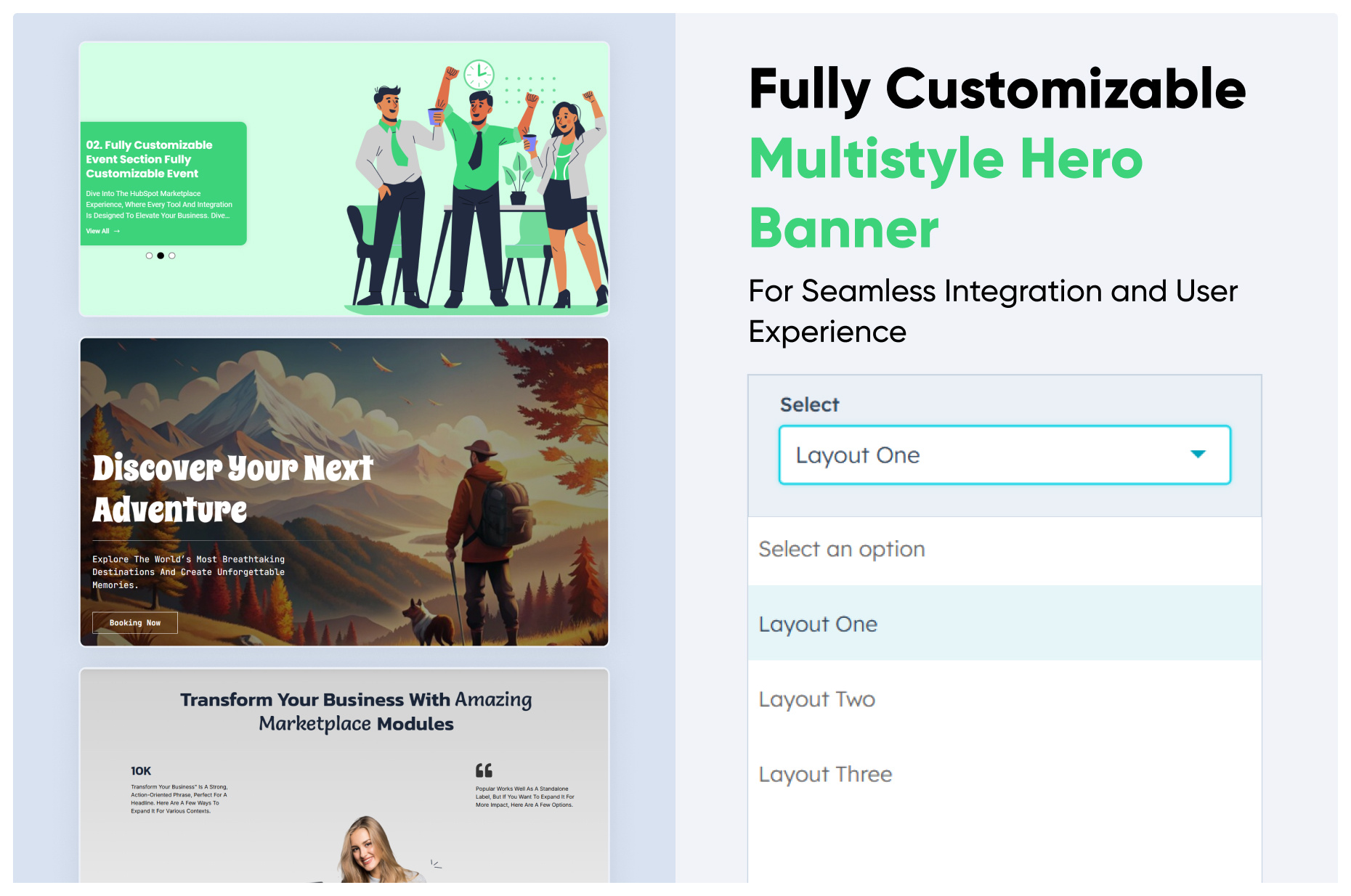Multistyle Hero Banner
