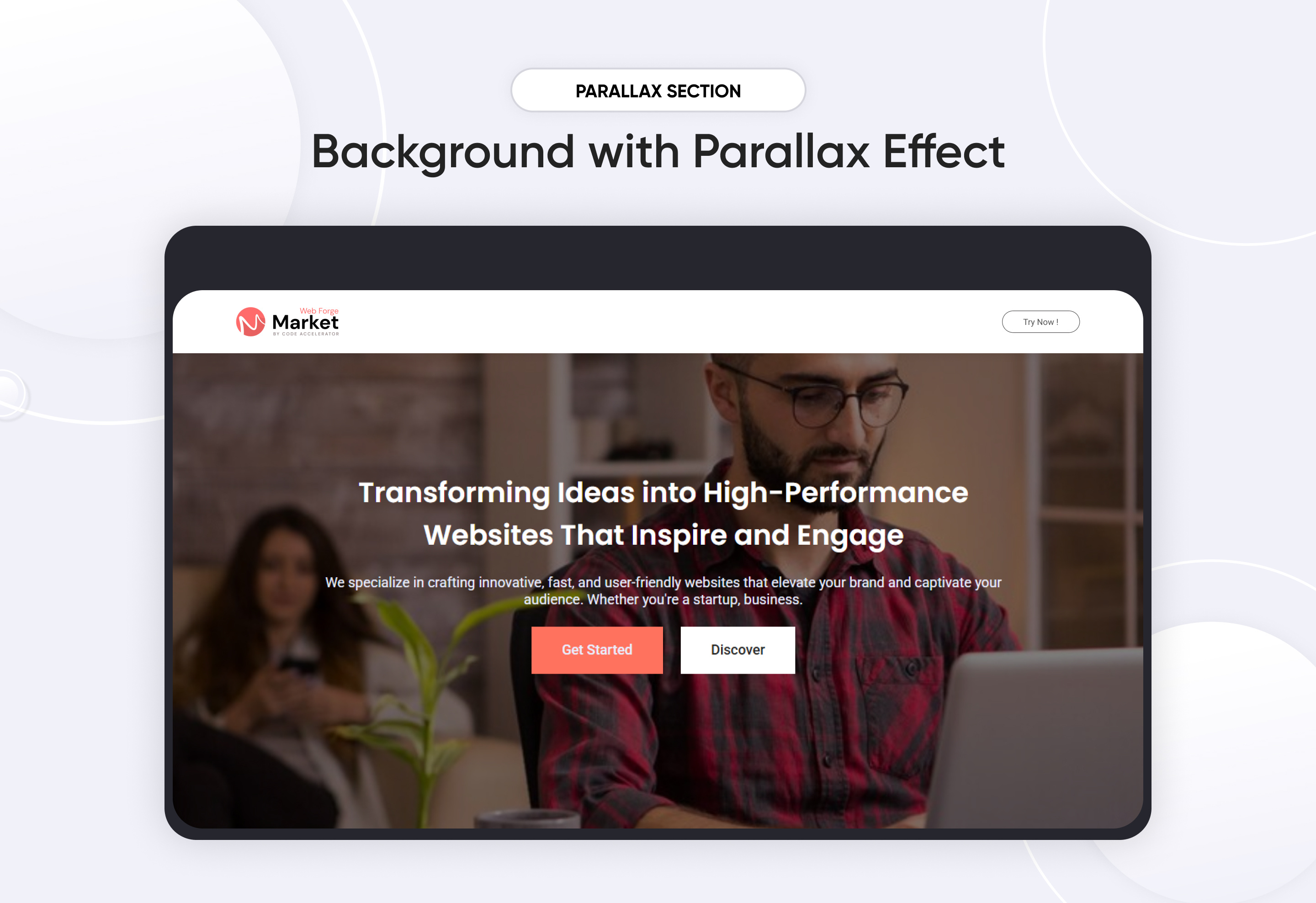 Background with Parallax Effect