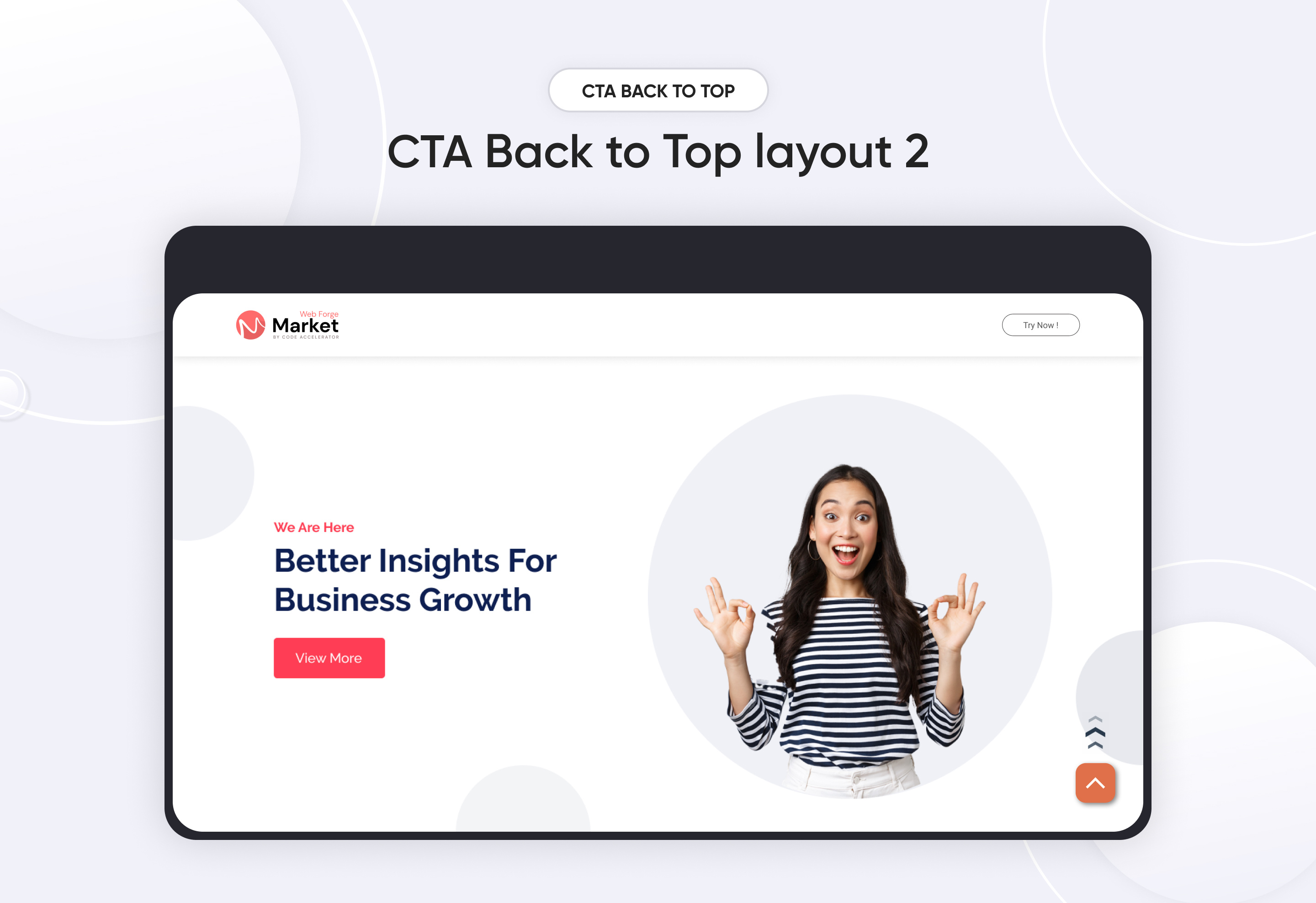 CTA Back To Top Layout 2