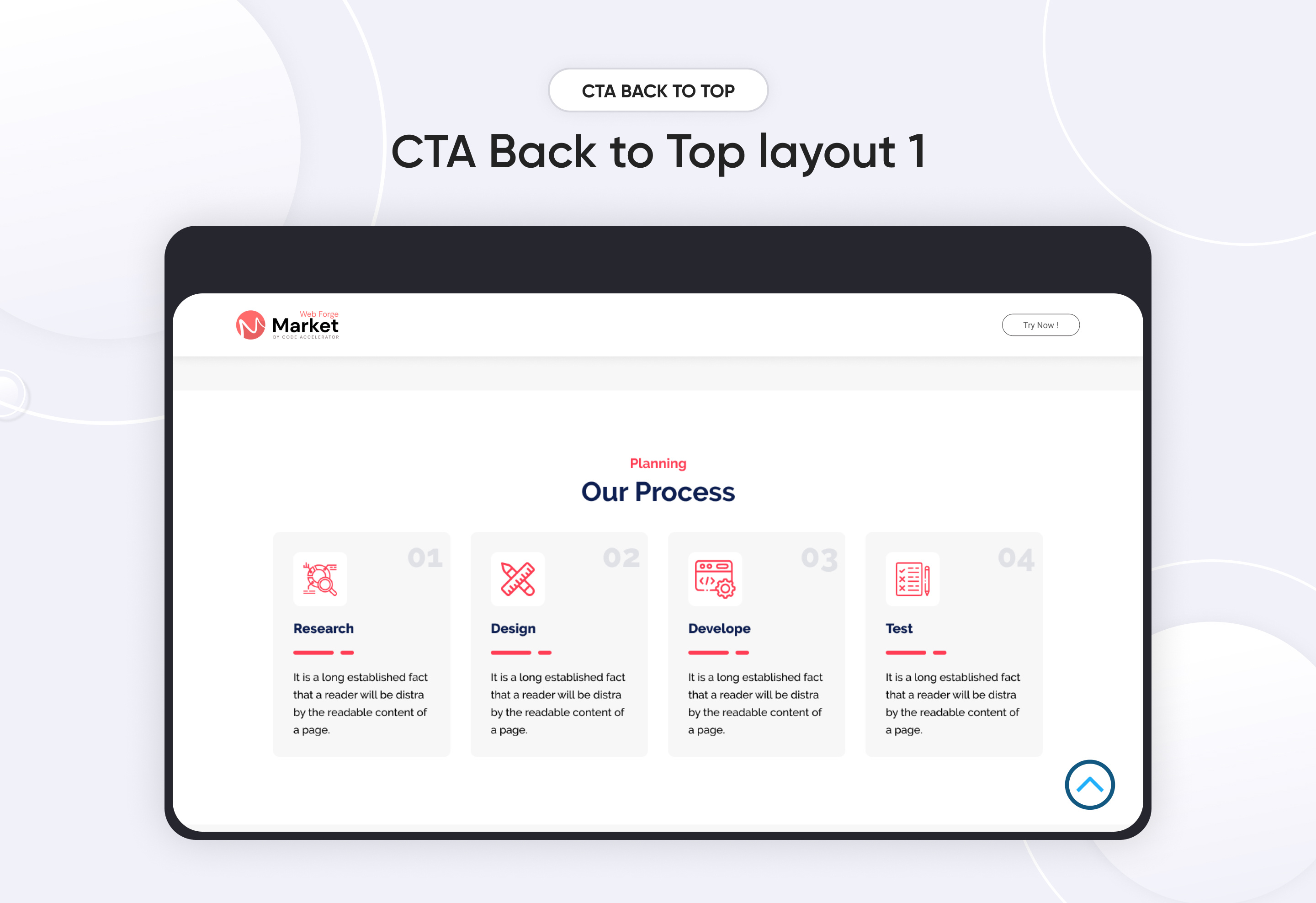 CTA Back To Top layout 1