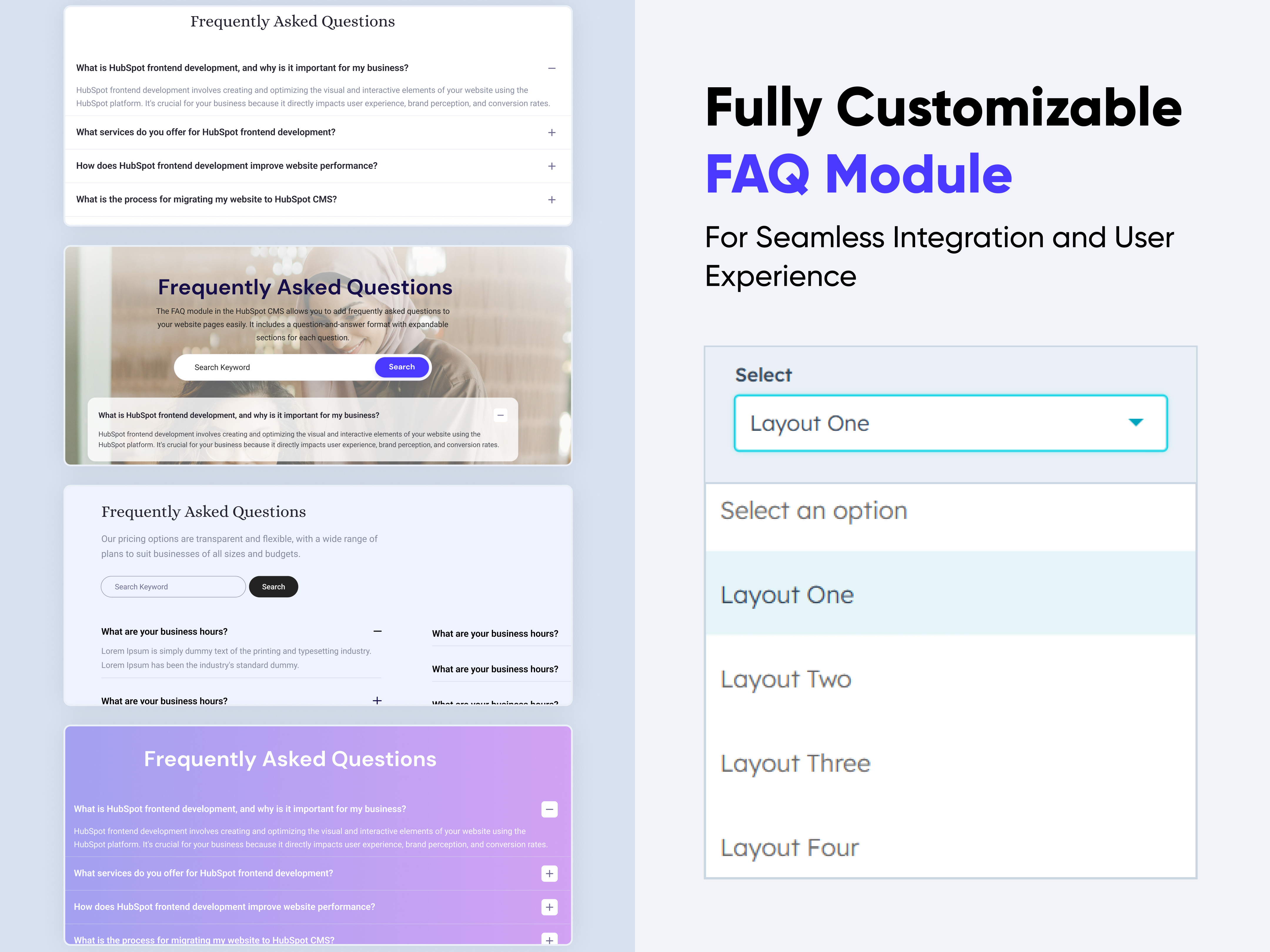 Knowlegebase: Hubspot FAQ Module