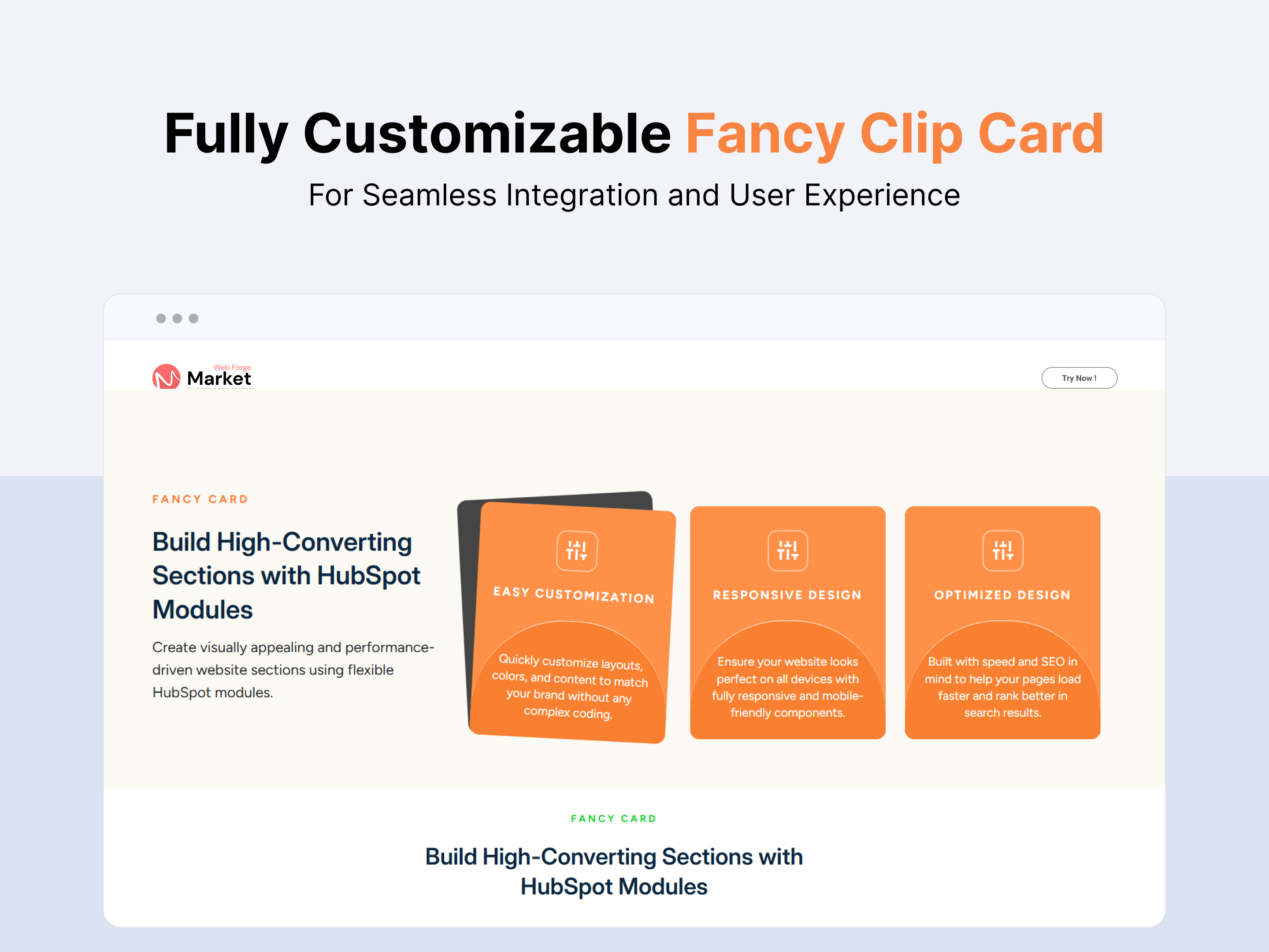 Fancy Clip Card