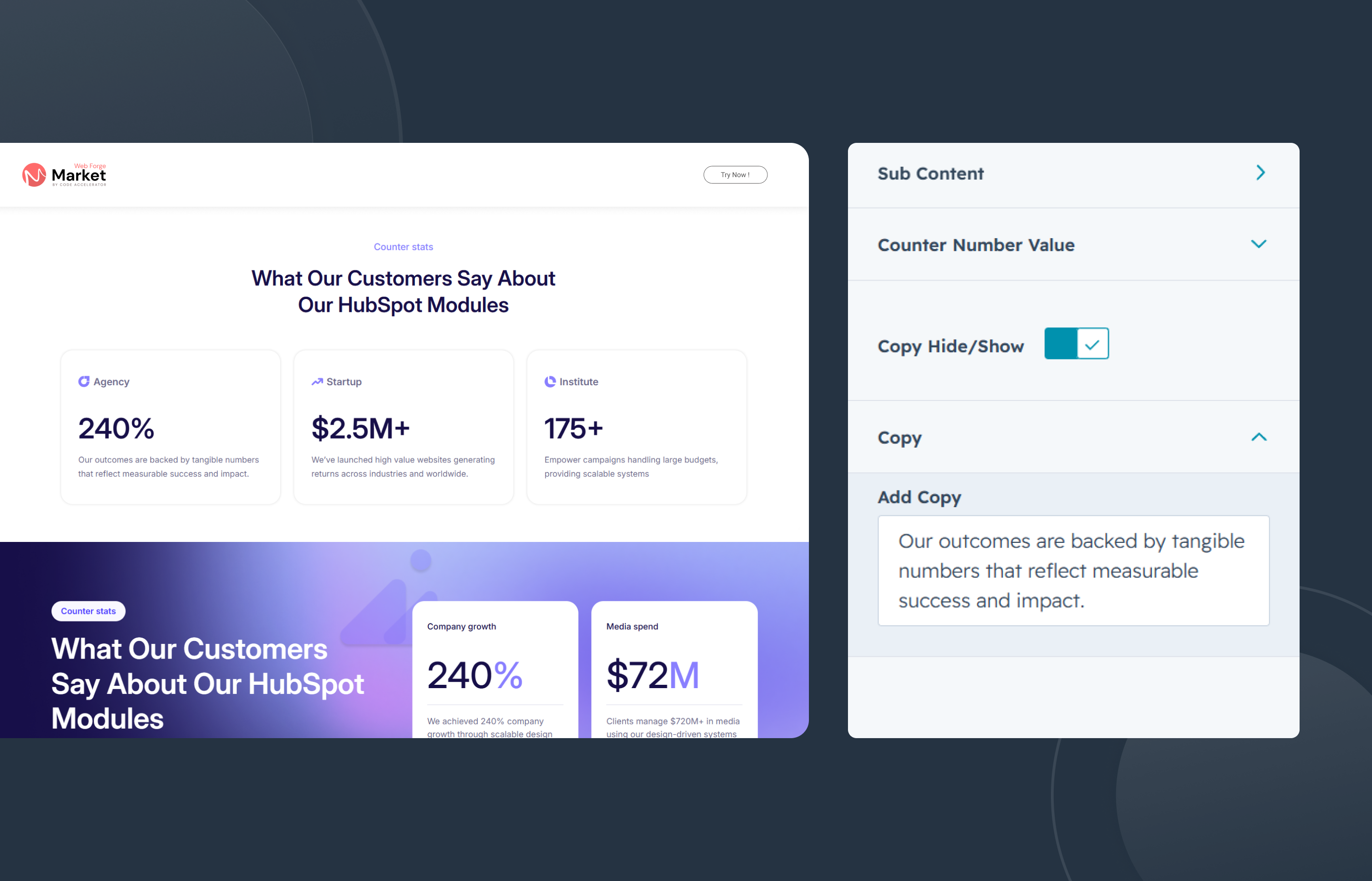 Flexible Content Options