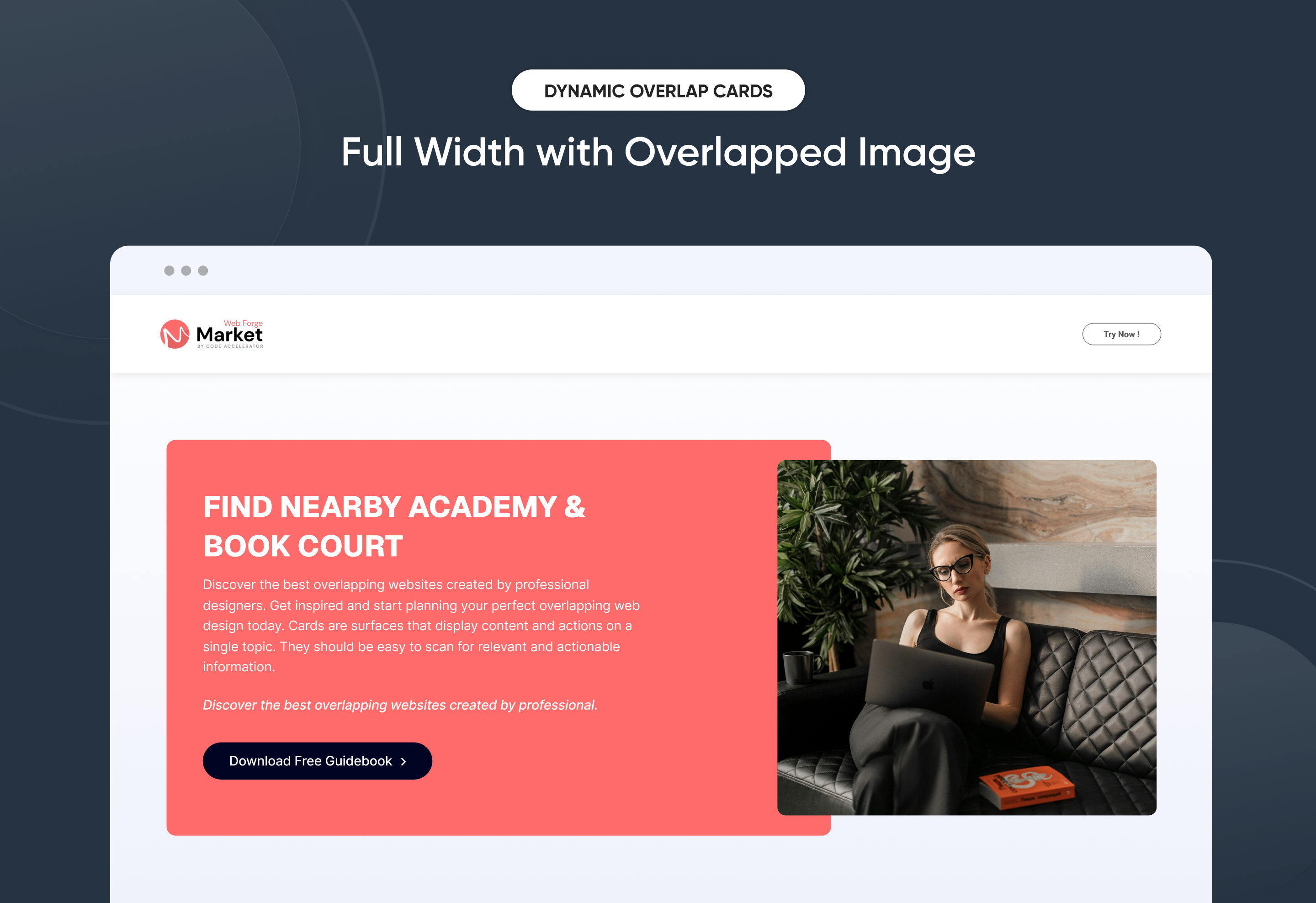 Full Width with Overlapped Image