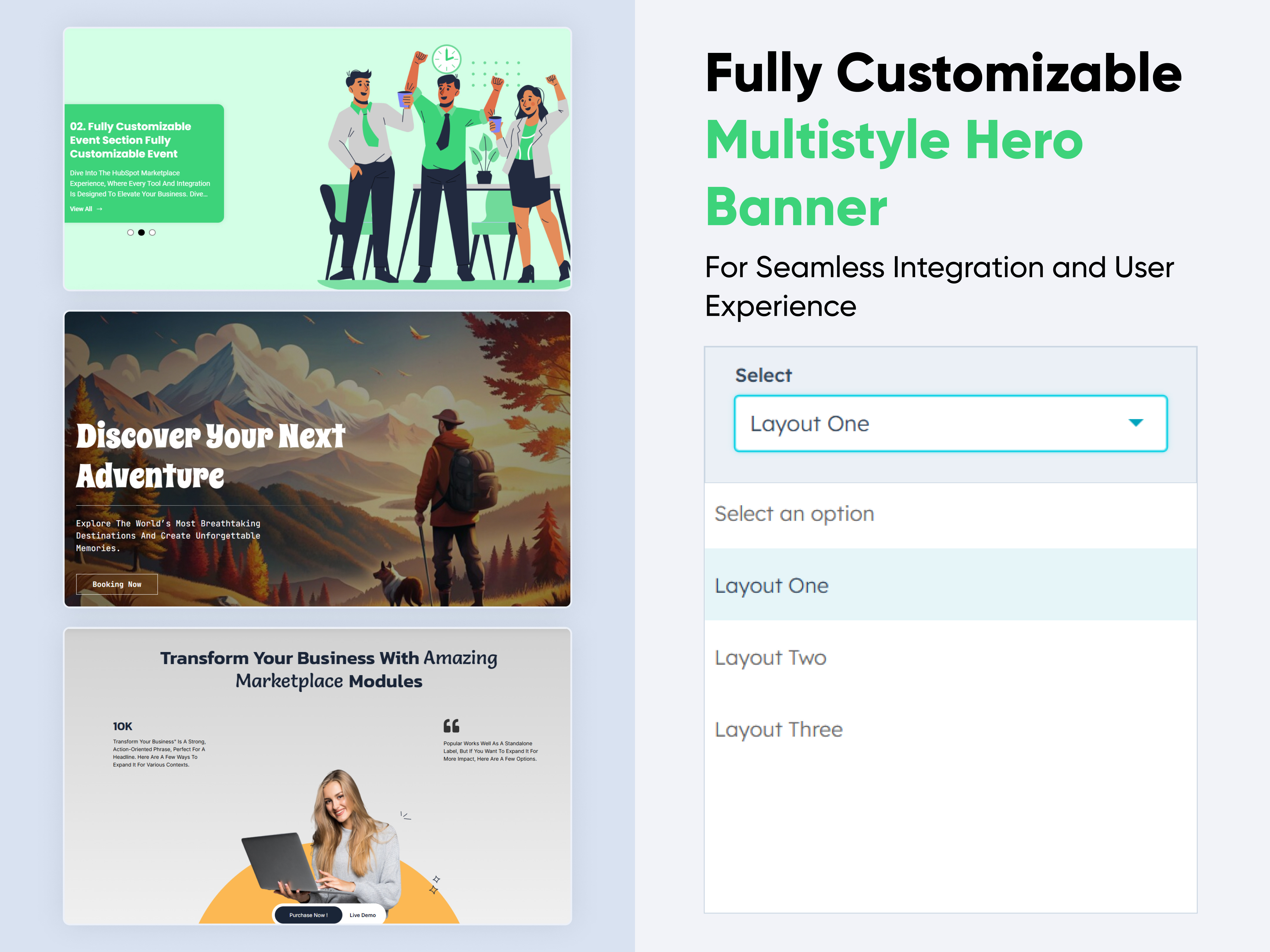 Multistyle Hero Banner