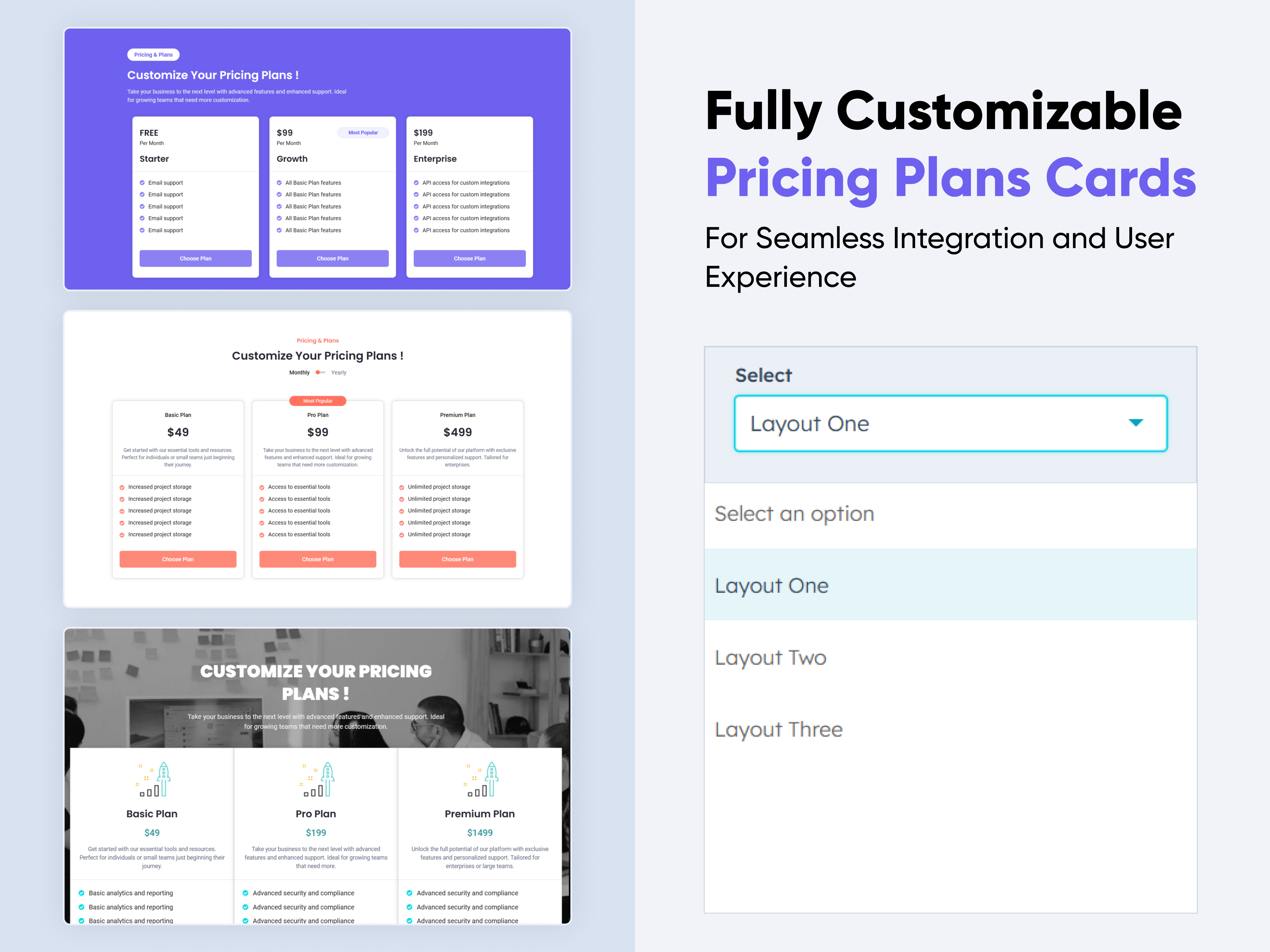 Pricing Plans Card