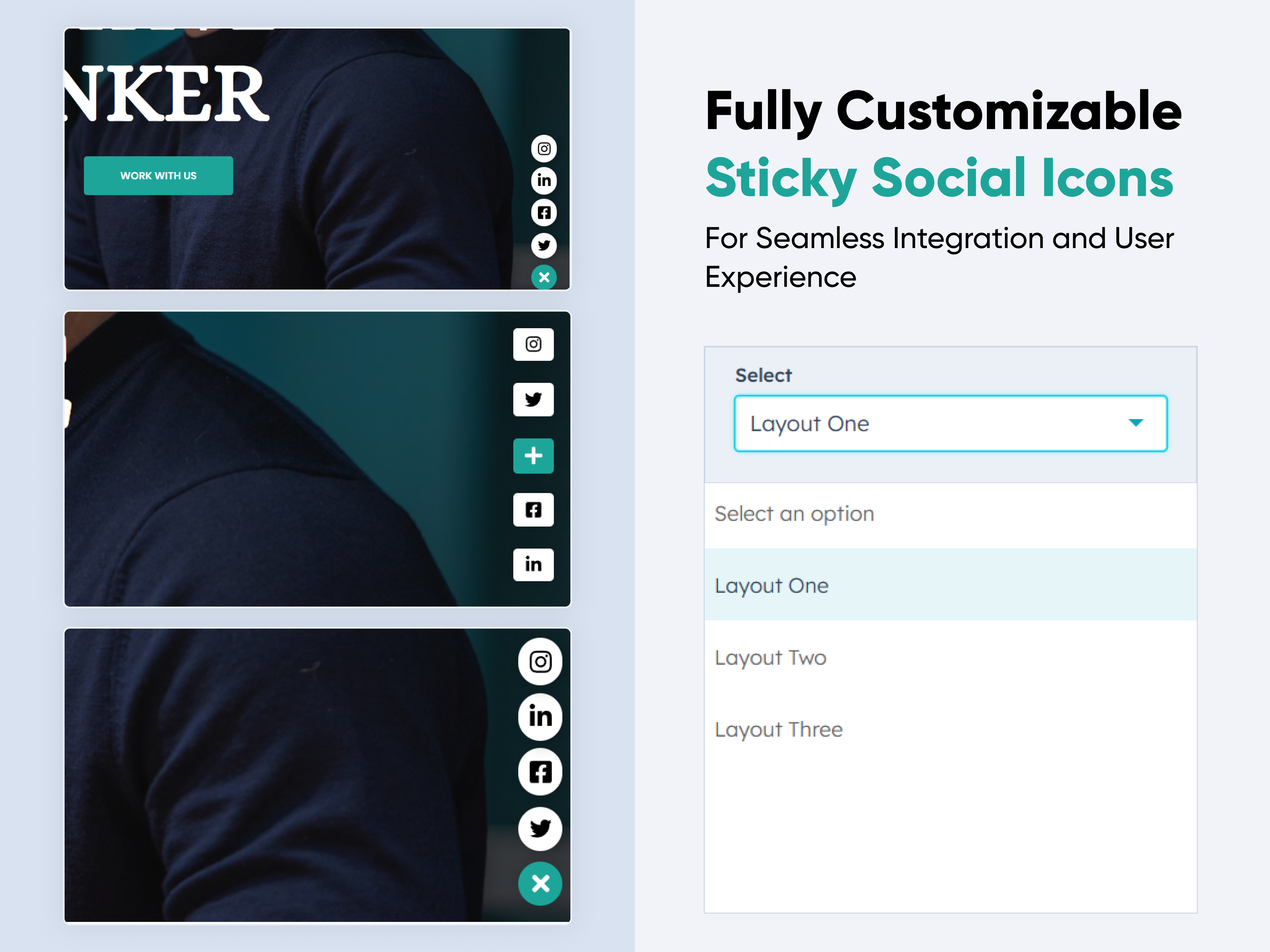 Sticky Social Icon
