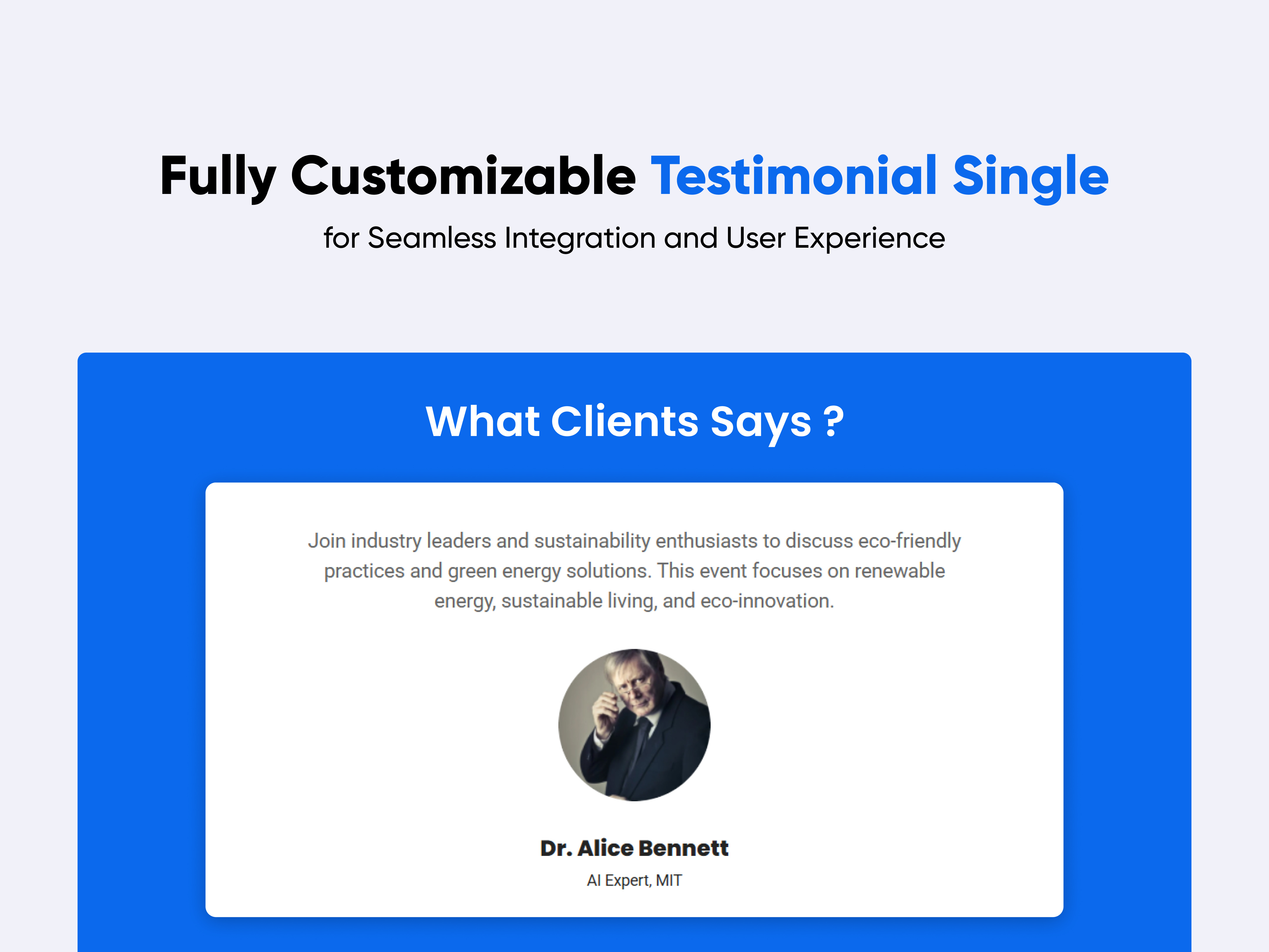 Testimonial Single