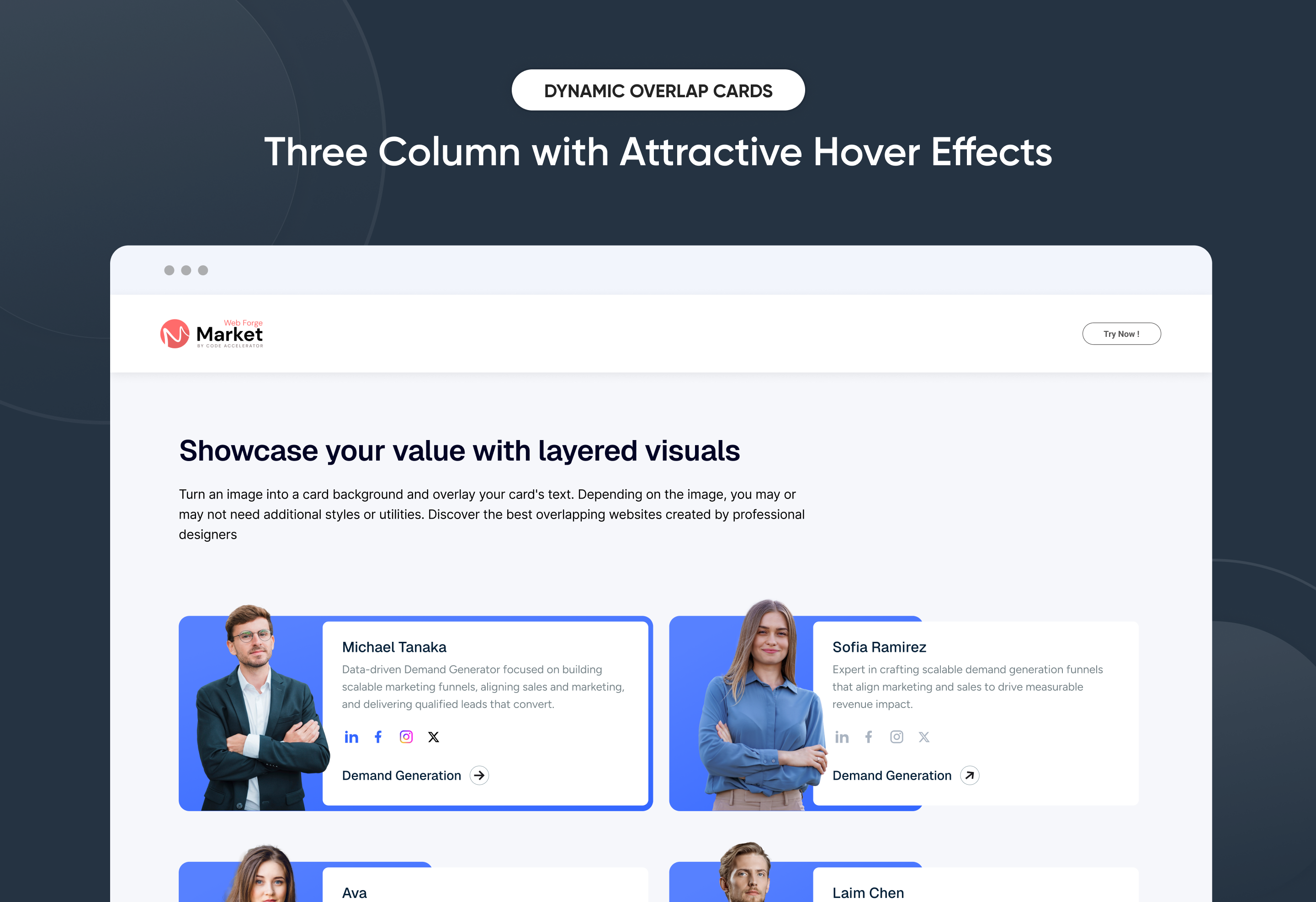 Three Column with Attractive Hover Effects-1