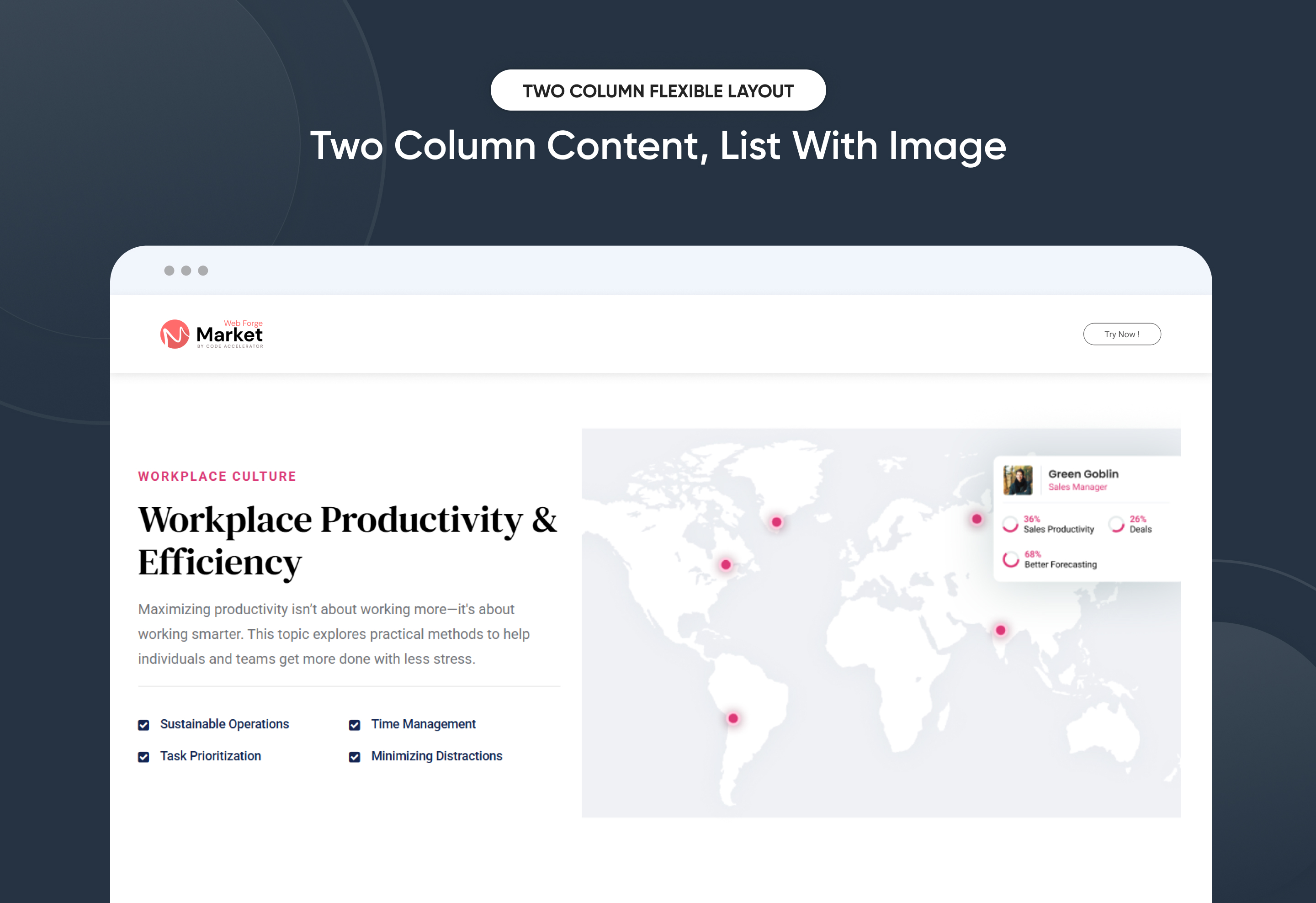 Two Column Content, List With Image-1