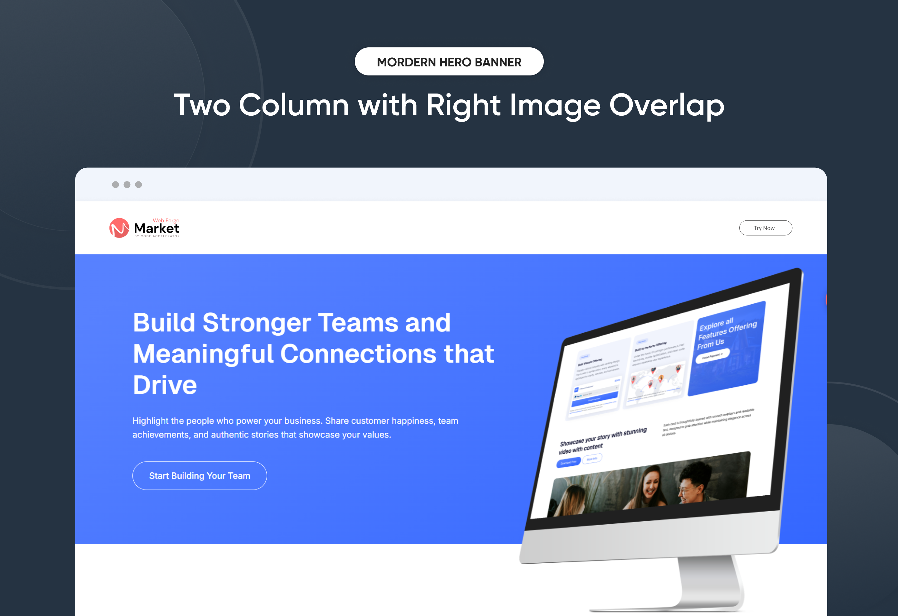 Two Column with Right Image Overlap