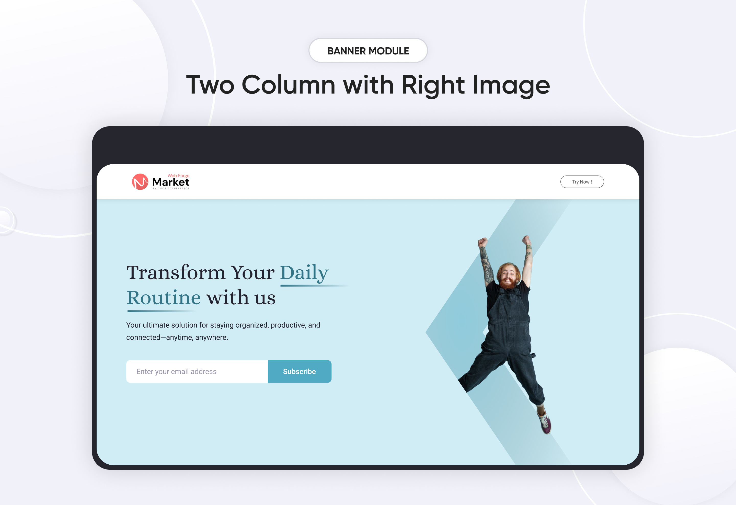 Two Column with Right Image