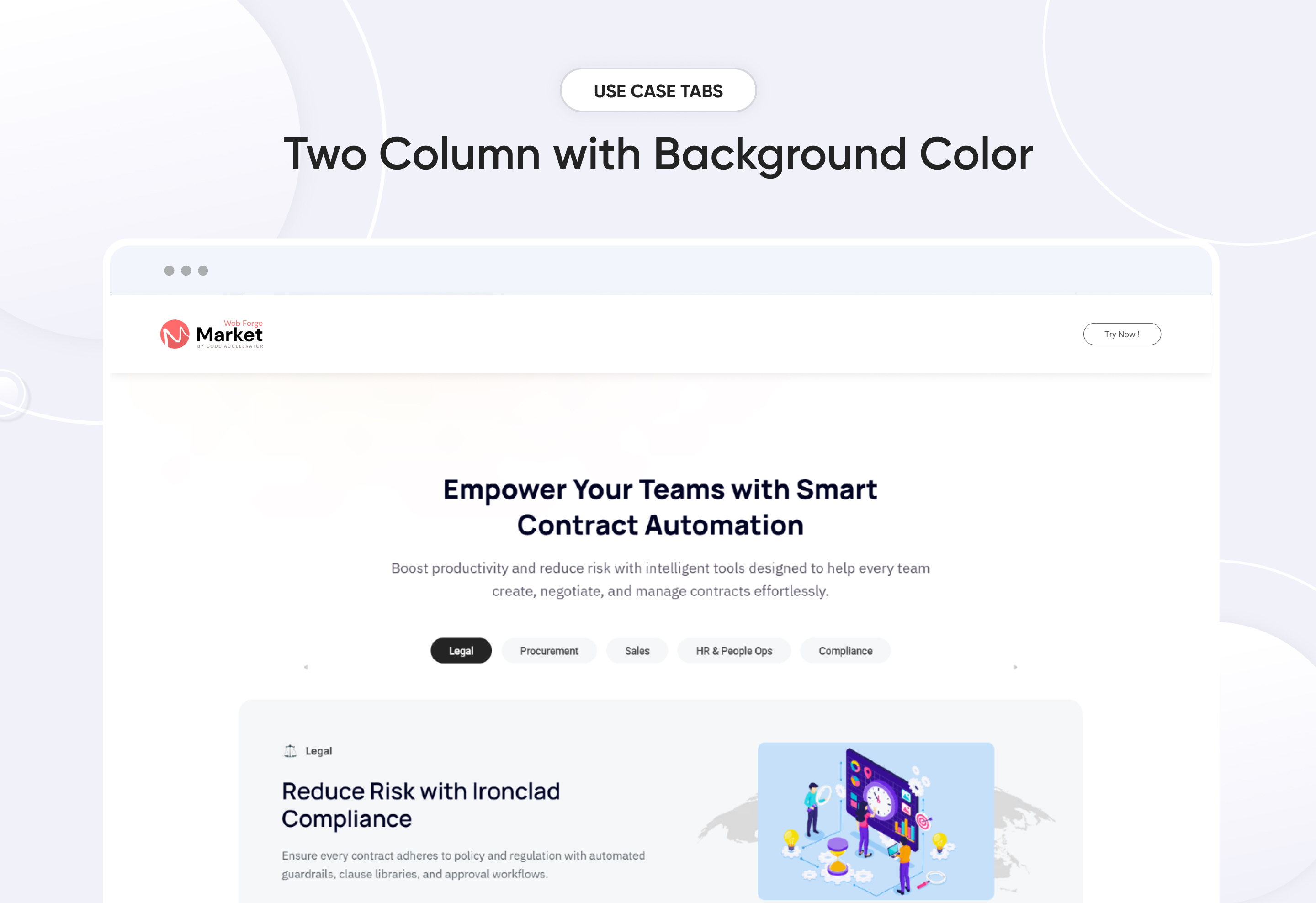 Two Column with right Image and content with counter-1