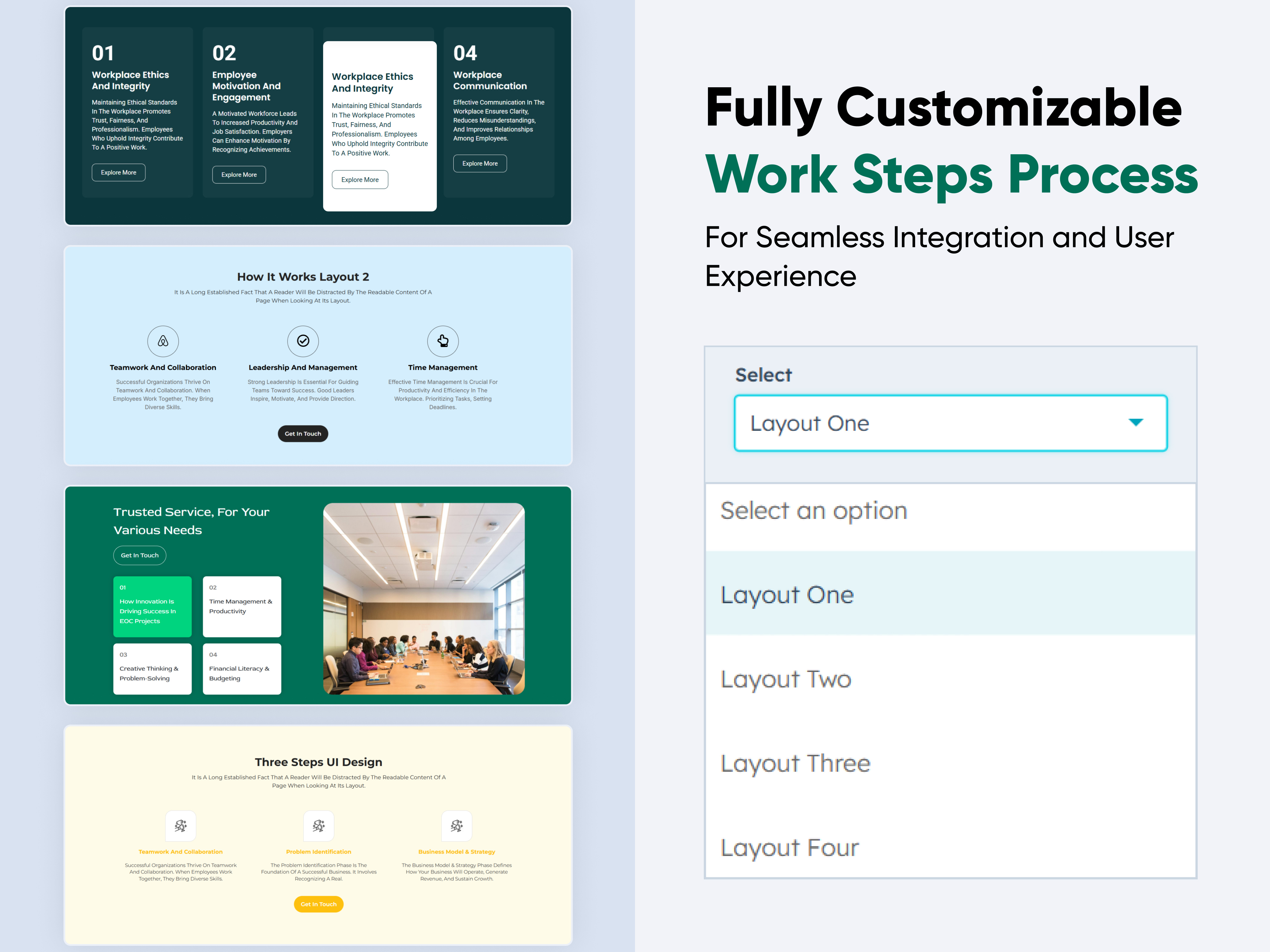 Work Steps Process