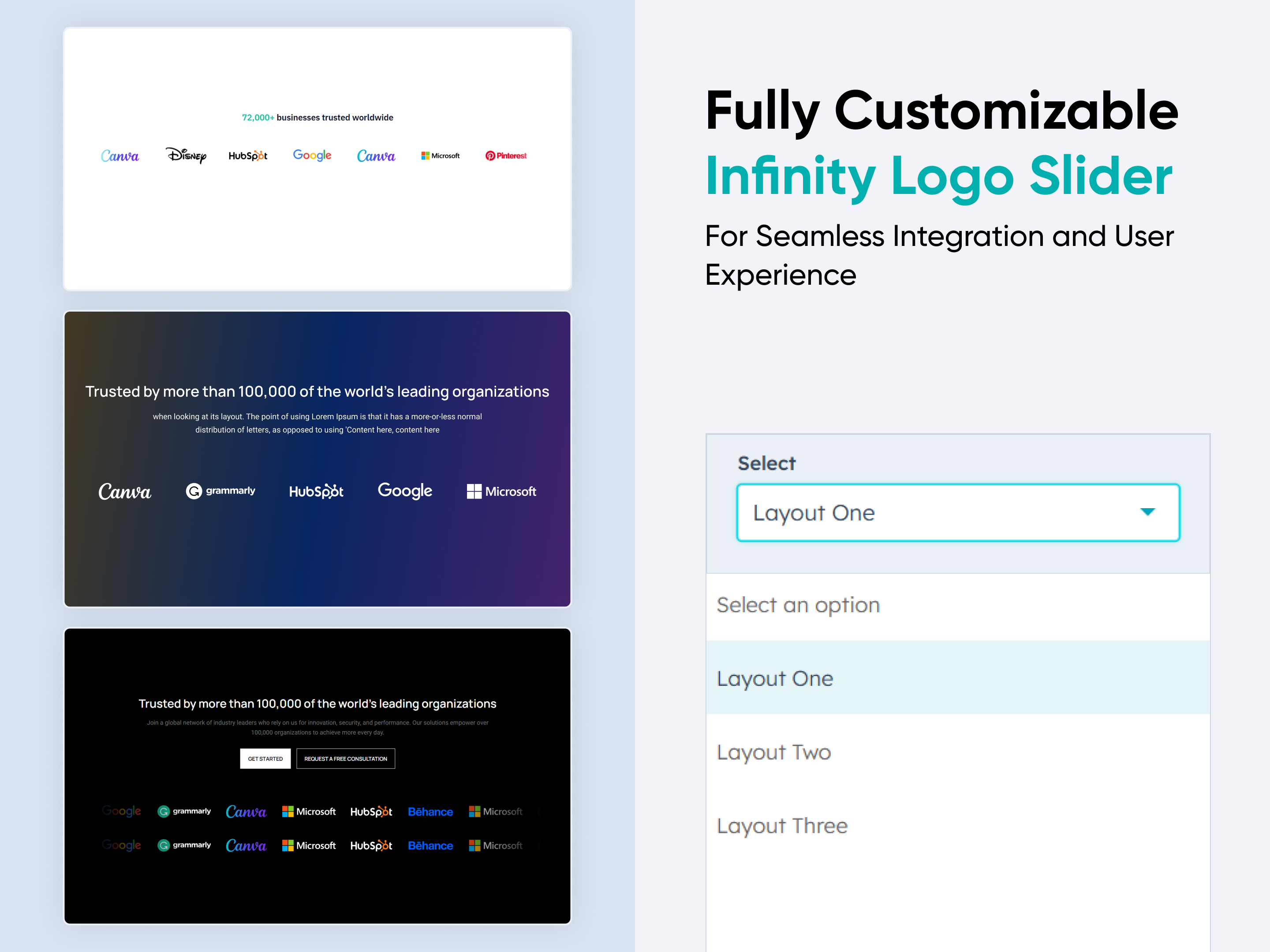 Infinity Logos Slider