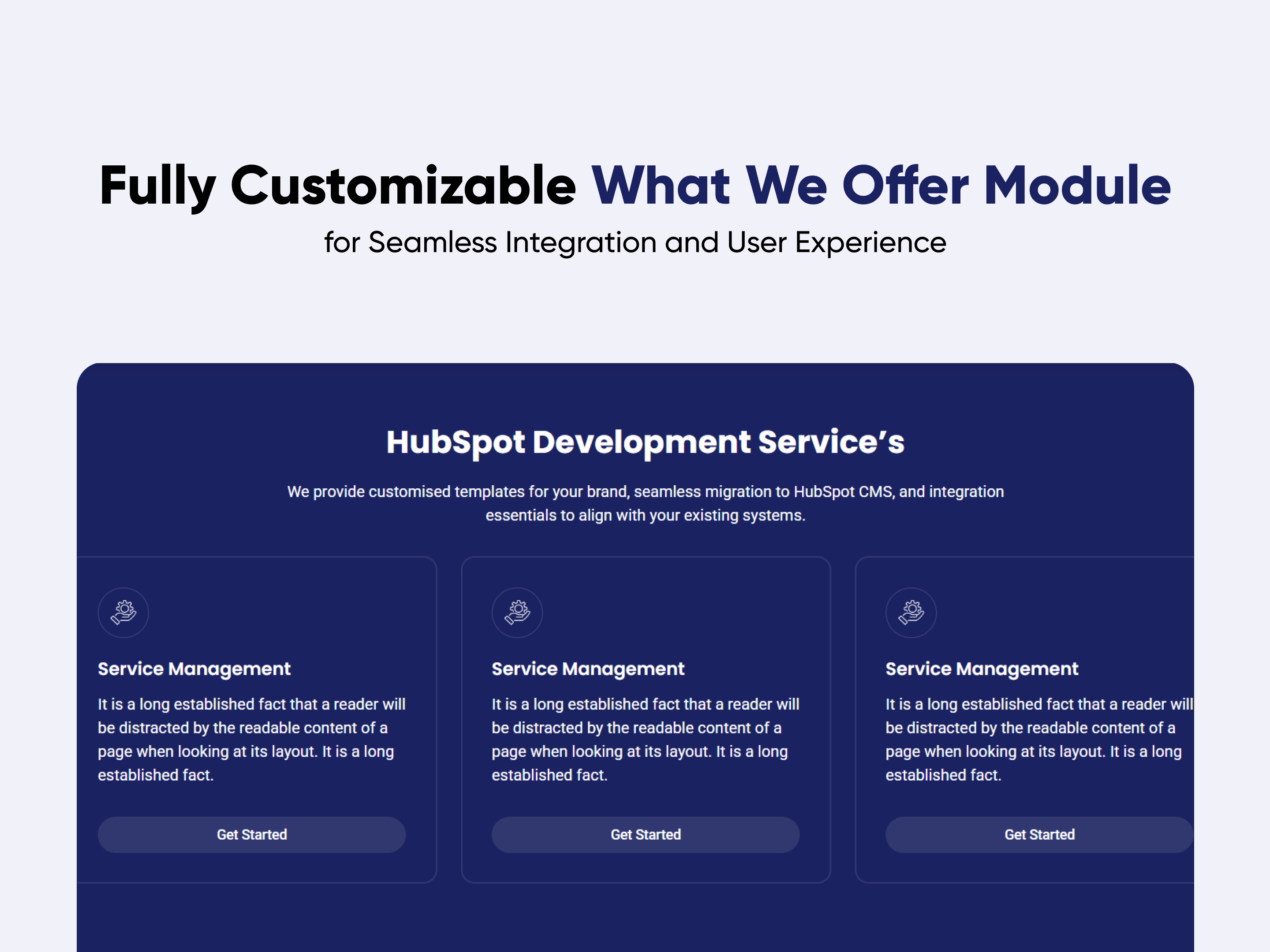 What We Offer